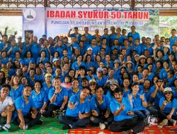 Ratusan Warga Ikuti Ibadah Syukur 50 Tahun Punguan Silahisabungan Balikpapan