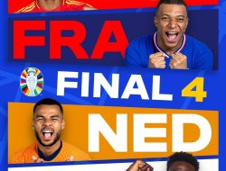 Partai Semifinal Euro 2024, Spanyol Bentrok Prancis, Belanda Bersua Inggris
