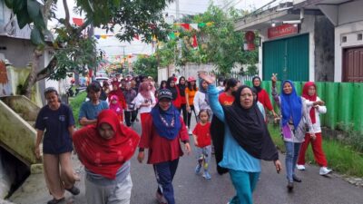 Semarak Kemerdekaan, RT 35 Damai Bahagia Balikpapan Selatan Gelar Jalan Sehat