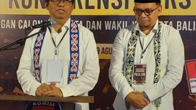 Target Kemenangan 51 Persen, Syabani-Syukri Jadi Pendaftar Kedua di KPU Balikpapan