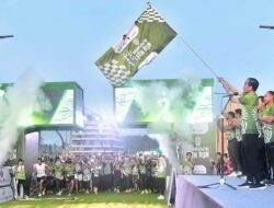 Presiden Jokowi bersama Ribuan Pelari Meriahkan Nusantara TNI Fun Run 2024 di IKN