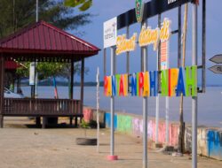 Pantai Nipah-Nipah Makin Cantik dengan 6 Gazebo Baru