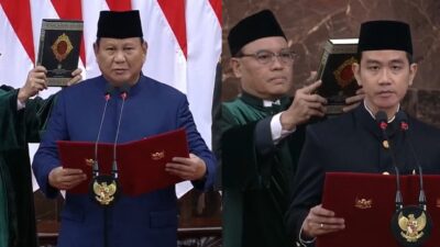 Prabowo-Gibran Sah Dilantik Jadi Presiden dan Wakil Presiden 2024-2029