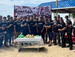 Kuatkan Silaturahmi dan Kekompakan, SHOCK Community Rayakan HUT Perdana di Pantai Manggar