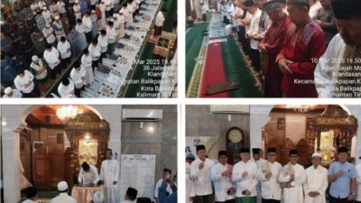 Walikota Balikpapan Rahmad Mas’ud dan Wakil Walikota Bagus Susetyo Safari Ramadan 1446 H di Masjid Assuada